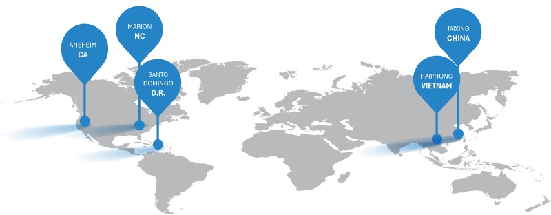 OucDrape global manufacturing network
